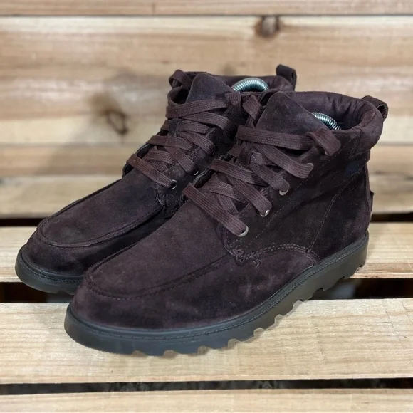 Sorel Madson MOC Toe Waterproof Boots, 5Y, Brown Leather - Picture 1 of 13